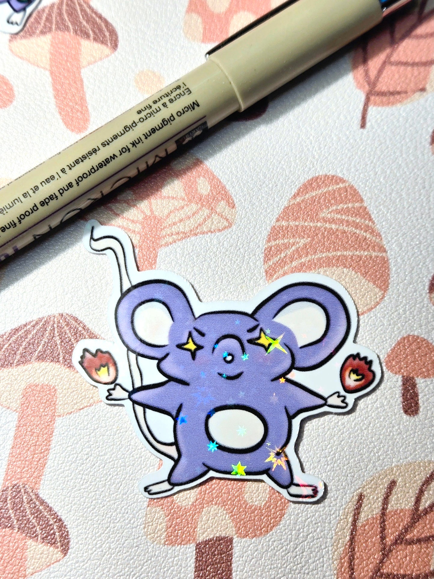 Let it Burn Mouse Sticker