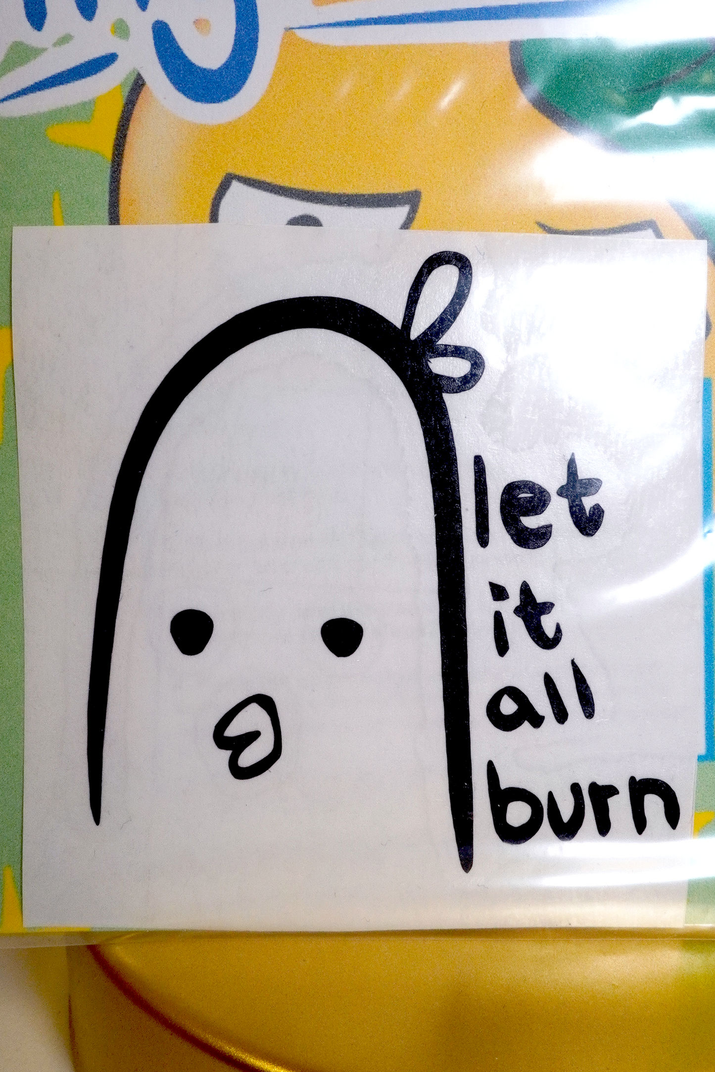Let it All Burn Duck Vinyl Decal