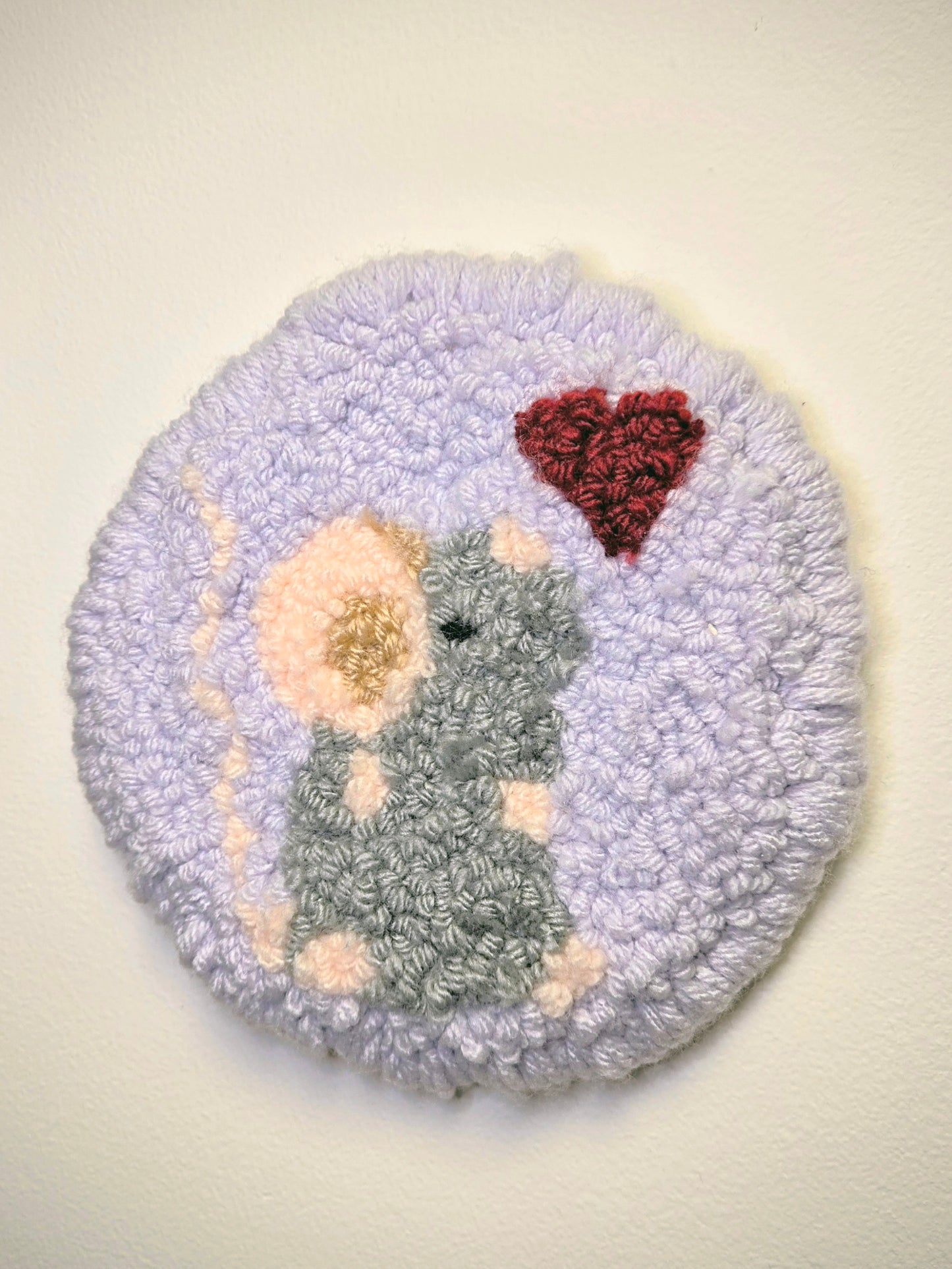 Heart Mouse Rug