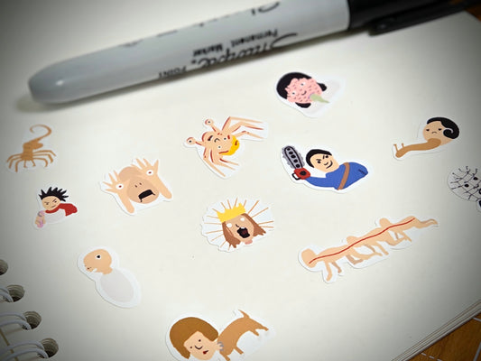 Body Horror Galore Sticker Sheet