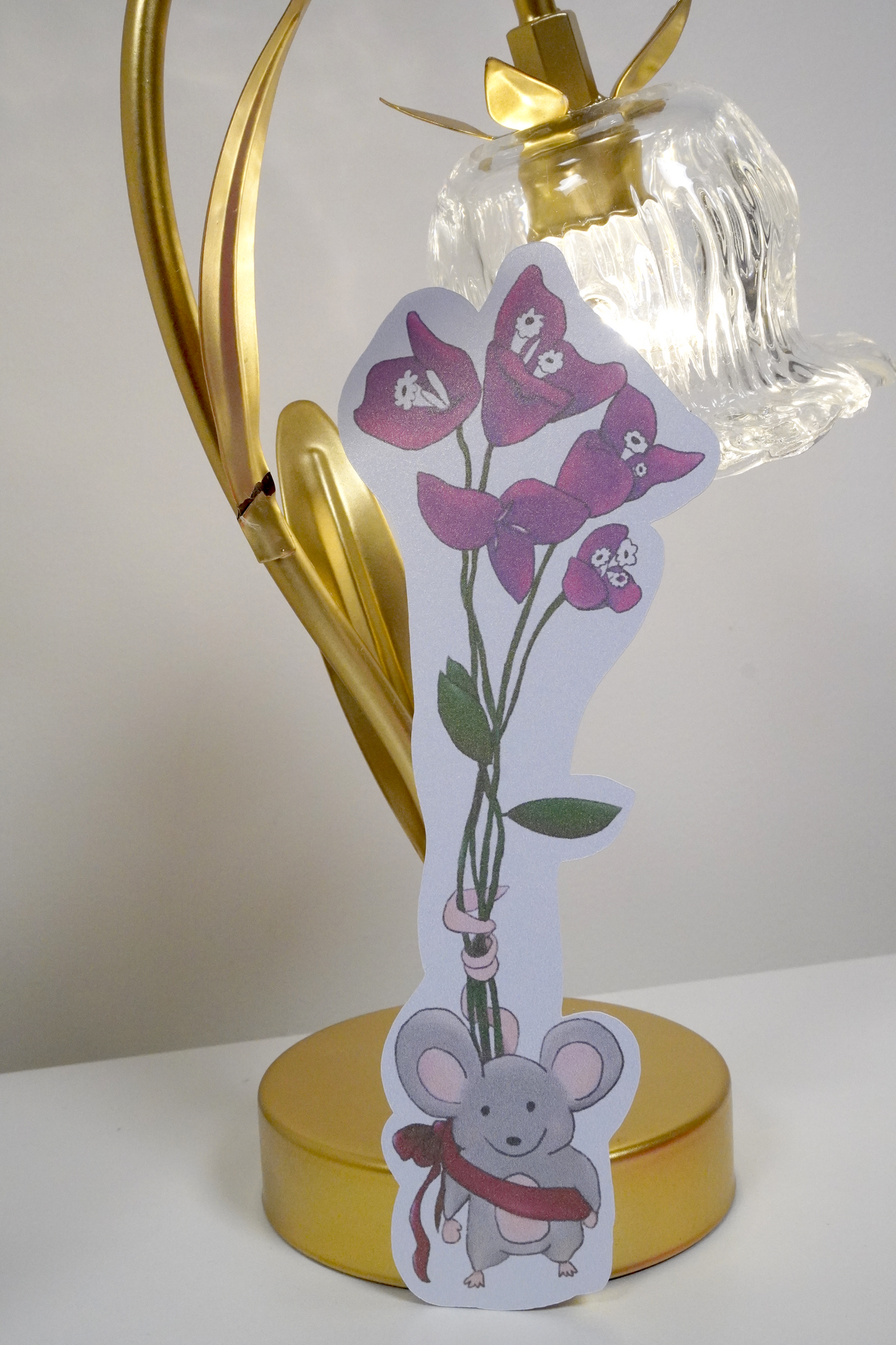Bougainvillea Mouse Bookmark