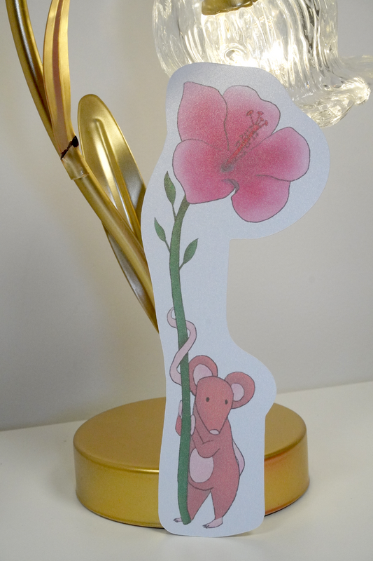 Hibiscus Mouse Bookmark