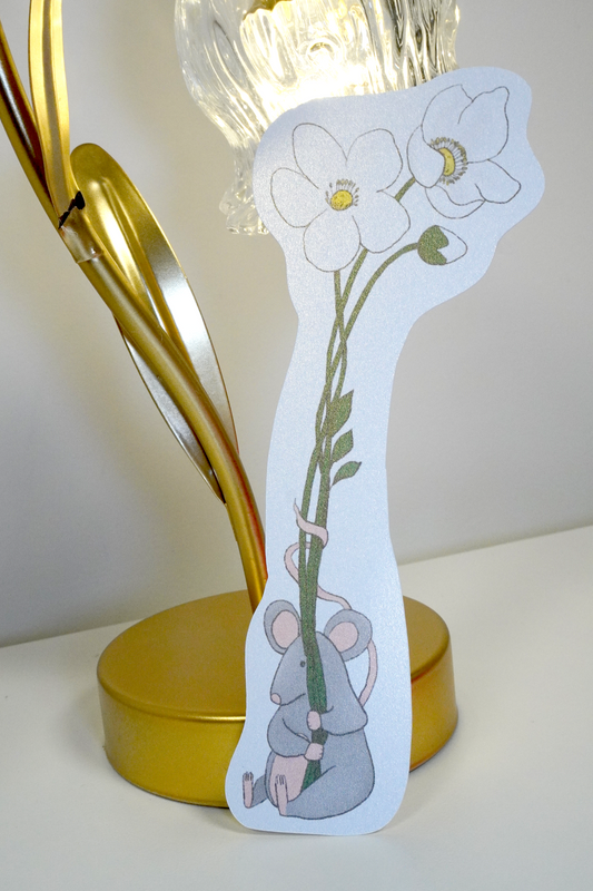 Windflower Mouse Bookmark