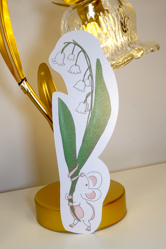 Lily of the Valley Mouse Bookmark